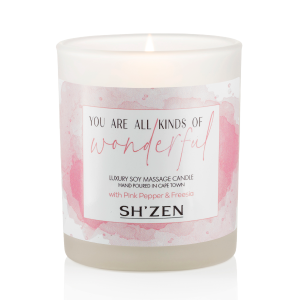 You are all kinds of wonderful – Luxury Soy Massage Candle