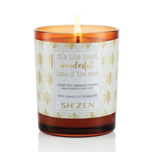 Orange and Cinnamon Luxury Soy Massage Candle