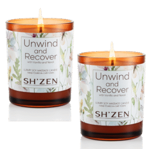 TWO Luxury Unwind and Recover Soy Massage Candles
